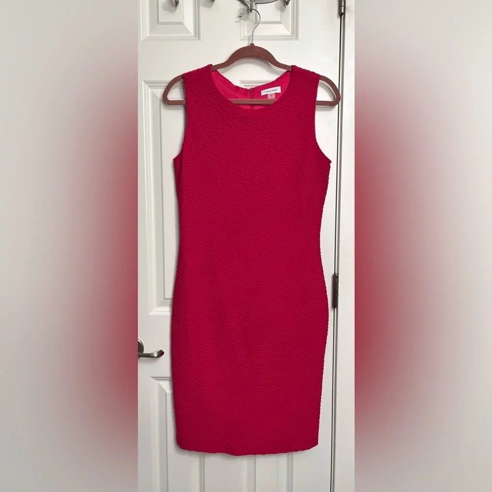 Calvin Klein Textured Cocktail Dress - Picture 1 of 3